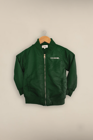 Lil Haumi Bomber Jacket - Pounamu