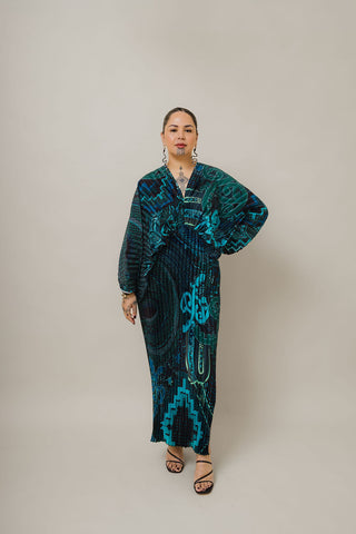 Pre-order Haeata Maxi Pleated Dress | Kōhura