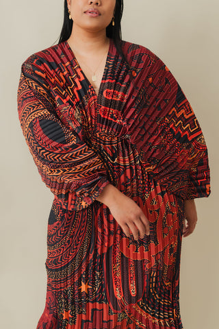Haeata Pleated Dress - Mahuika Pre-order