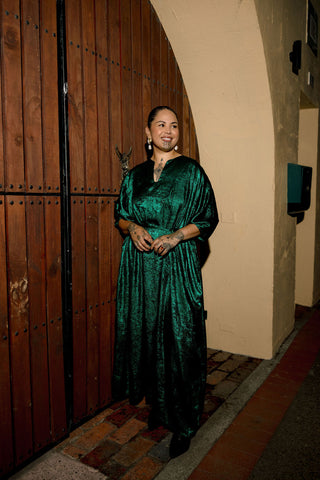 Pīata Kaftan - Moko Green
