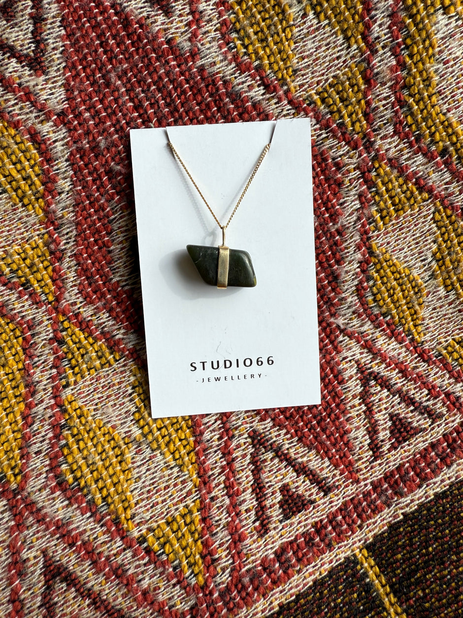 Pounamu #2 Necklace - Gold
