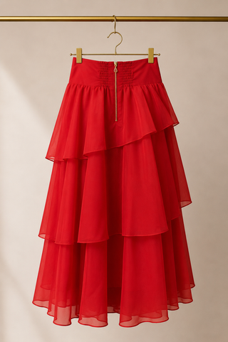 Pre-order LIMITED EDITION Mura Silk Organza Tiered Skirt