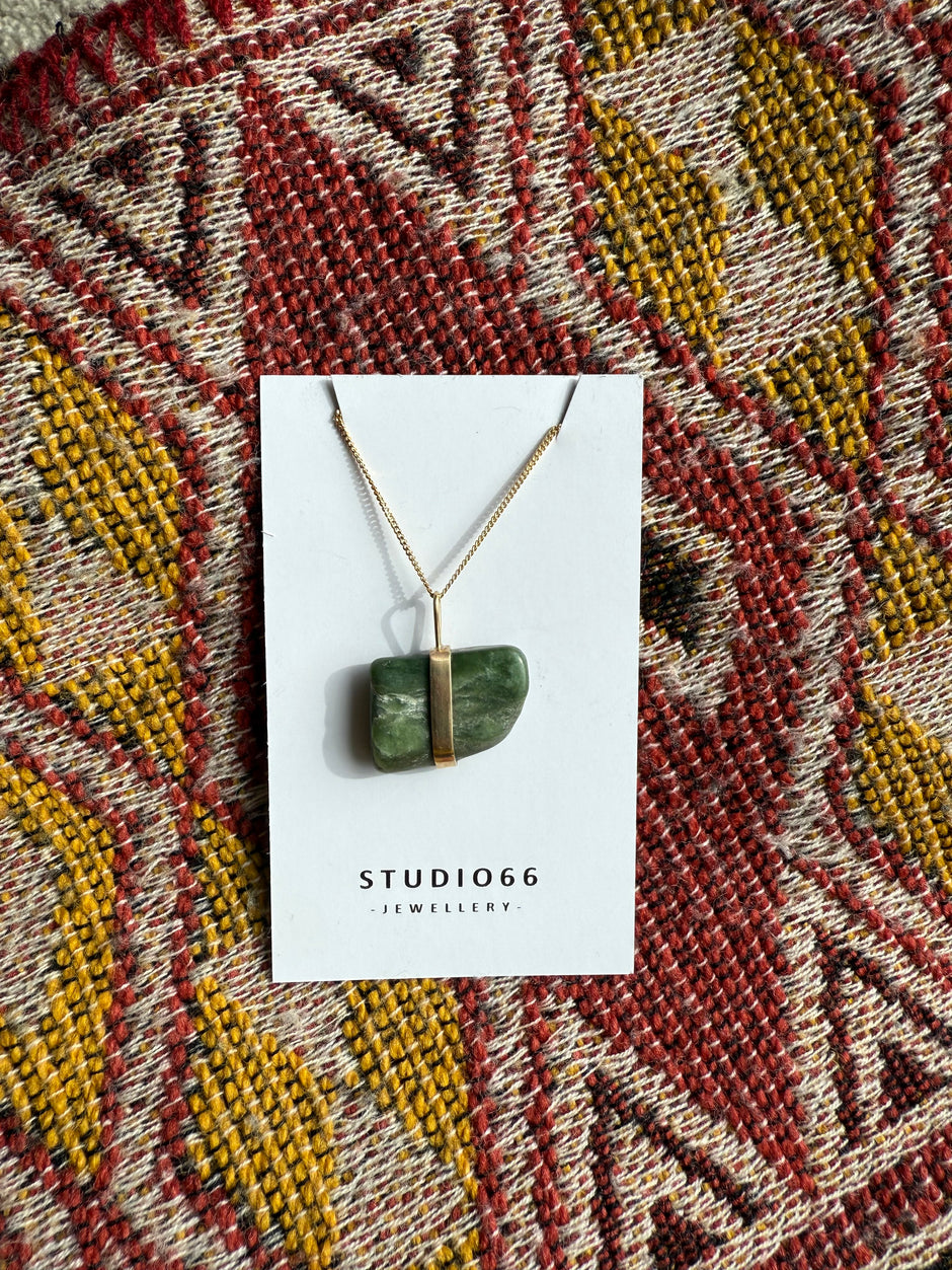 Pounamu #1 Necklace - Gold