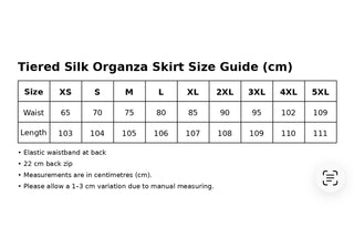 Pre-order Pō Silk Organza Tiered Skirt