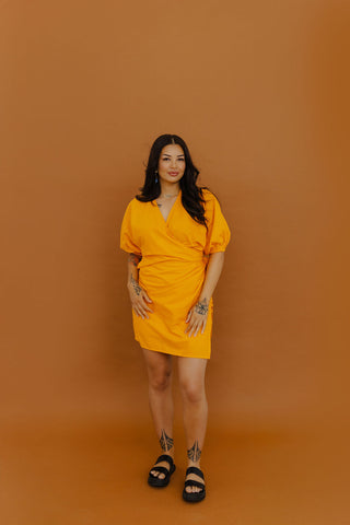 Pūwera Wrap Dress - Midi Length FINAL SALE