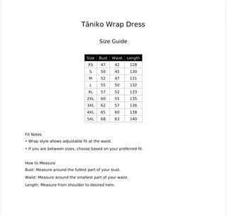 Pre-order | Tāniko Wrap Dress - Brown