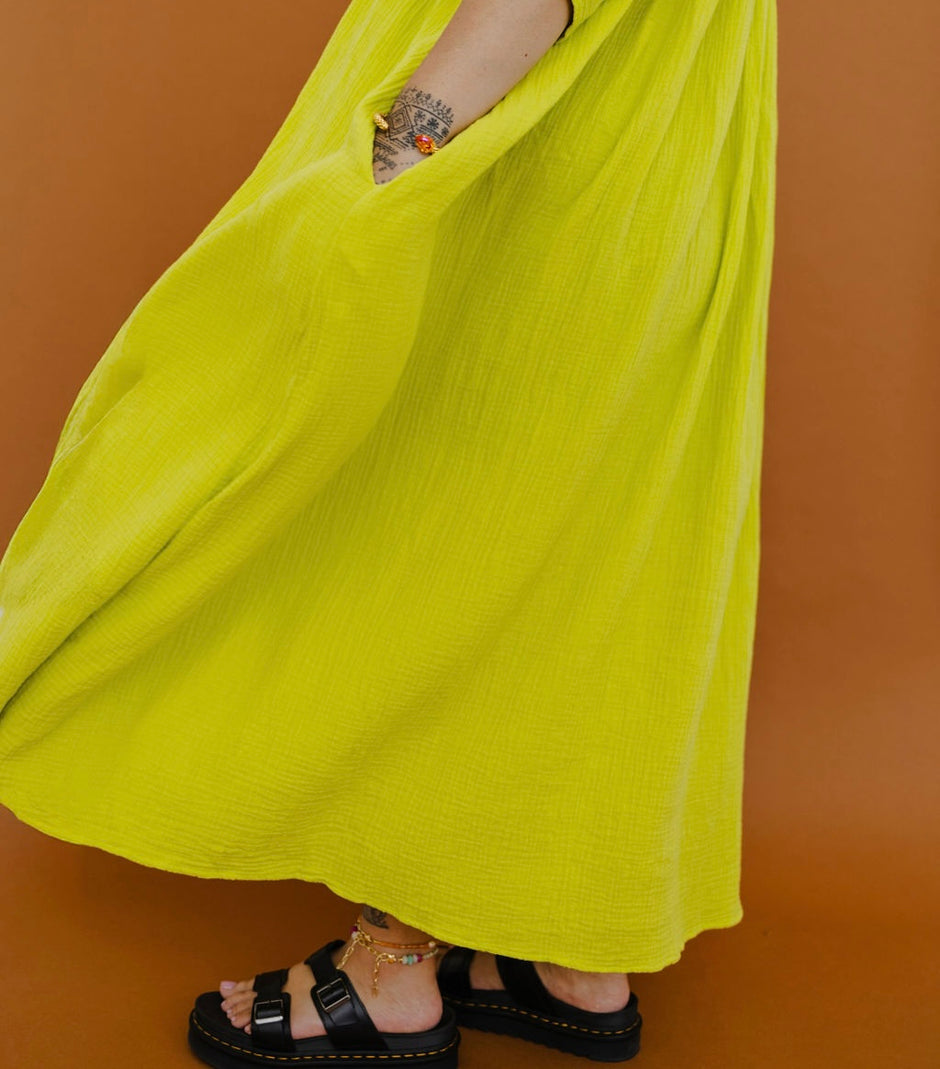Rehutai Dress | Lime