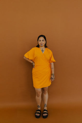 Pūwera Wrap Dress - Midi Length FINAL SALE