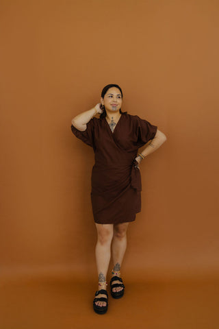 Pūwera Wrap Dress - Midi Length FINAL SALE