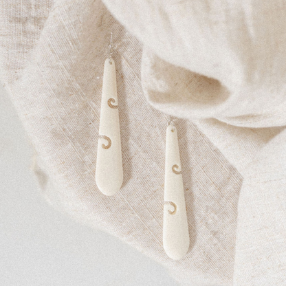 Koru Bone Drop Earrings